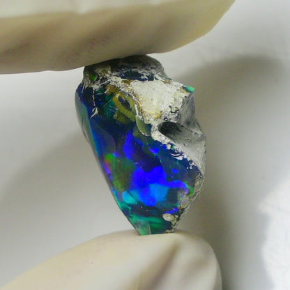 Blue Opal Rough 6.35 Carats | Natural Ethiopian Opal Rough - Ready for Cutting & Jewelry | AAA Grade Opal Raw