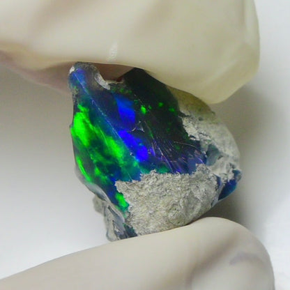 Blue Opal Rough 11.10  Carats | Natural Ethiopian Opal Rough - Ready for Cutting & Jewelry | AAA Grade Opal Raw