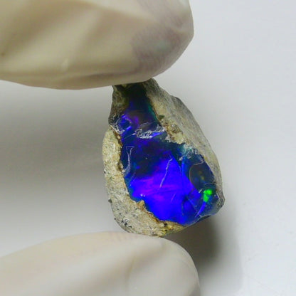 Blue Opal Rough 7.55 Carats | Natural Ethiopian Opal Rough - Ready for Cutting & Jewelry | AAA Grade Opal Raw