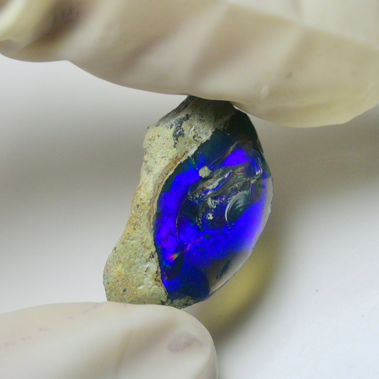 Blue Opal Rough 6.10  Carats | Natural Ethiopian Opal Rough - Ready for Cutting & Jewelry | AAA Grade Opal Raw