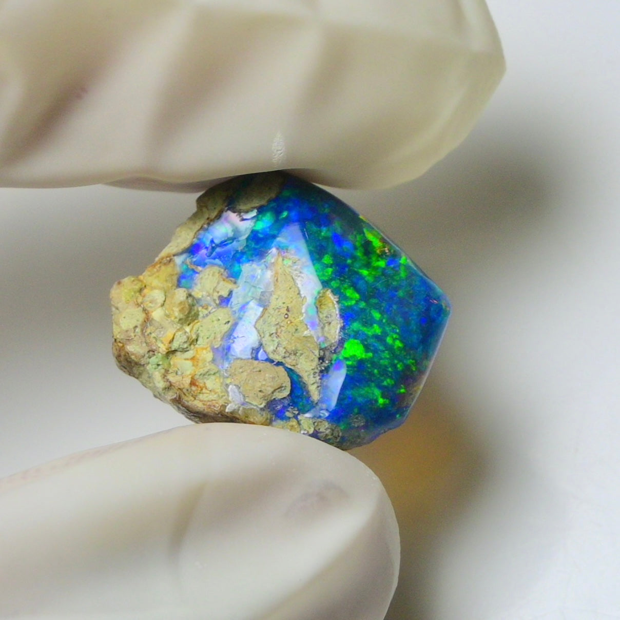 Blue Opal Rough 9.05  Carats | Natural Ethiopian Opal Rough - Ready for Cutting & Jewelry | AAA Grade Opal Raw