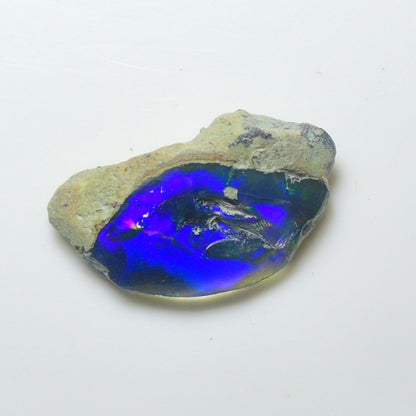 Blue Opal Rough 6.10  Carats | Natural Ethiopian Opal Rough - Ready for Cutting & Jewelry | AAA Grade Opal Raw