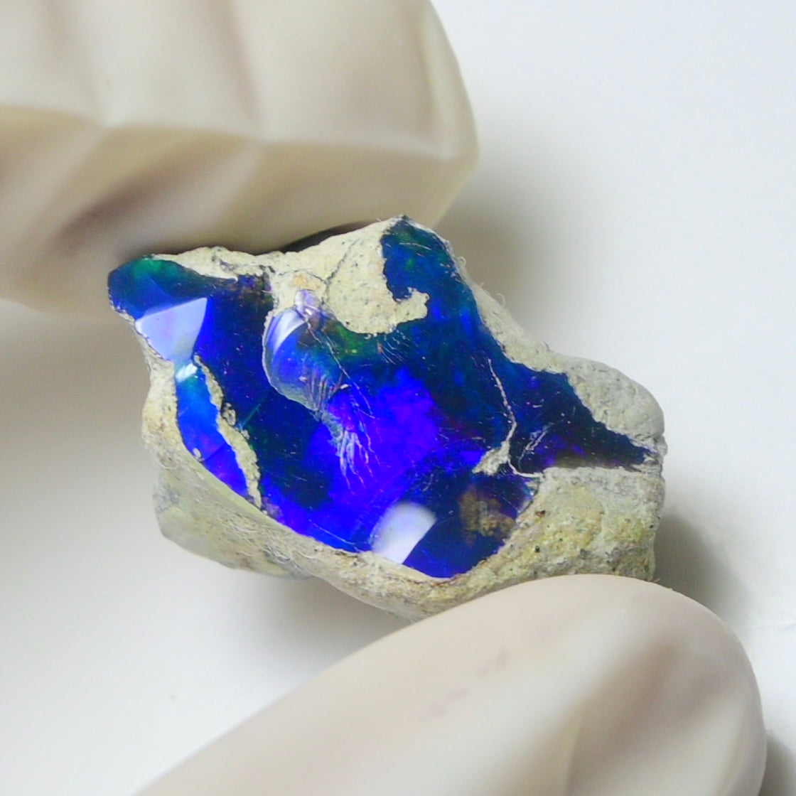 Blue Opal Rough 17.35  Carats | Natural Ethiopian Opal Rough - Ready for Cutting & Jewelry | AAA Grade Opal Raw
