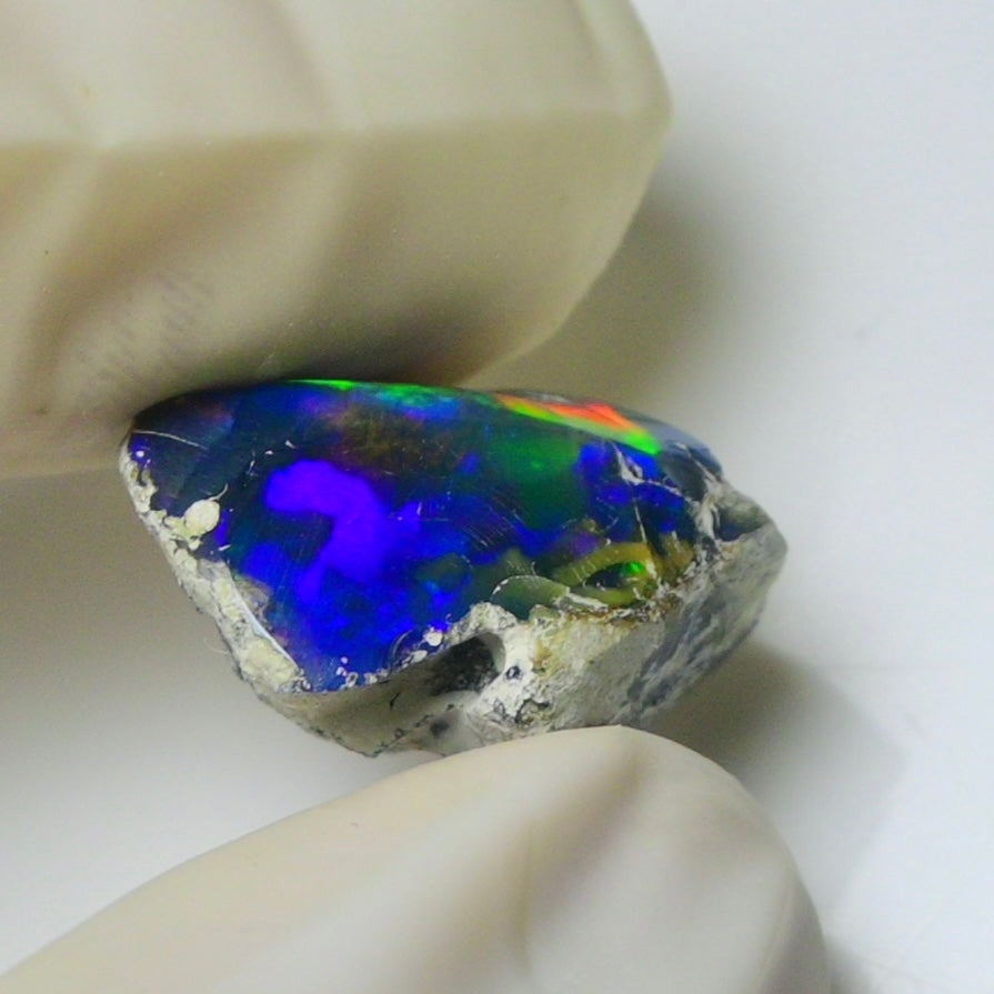 Blue Opal Rough 6.35 Carats | Natural Ethiopian Opal Rough - Ready for Cutting & Jewelry | AAA Grade Opal Raw