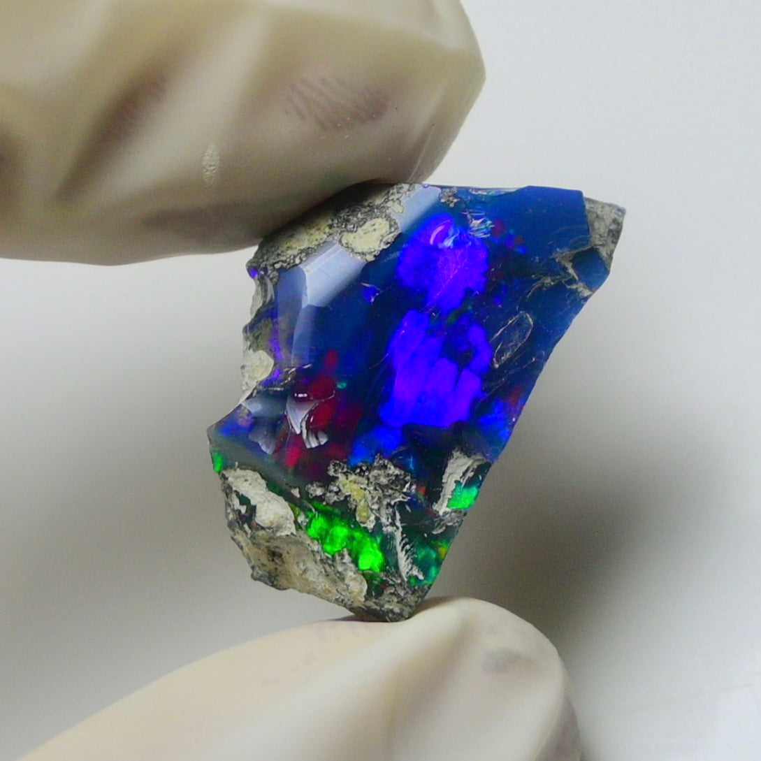 Blue Opal Rough 10.60  Carats | Natural Ethiopian Opal Rough - Ready for Cutting & Jewelry | AAA Grade Opal Raw