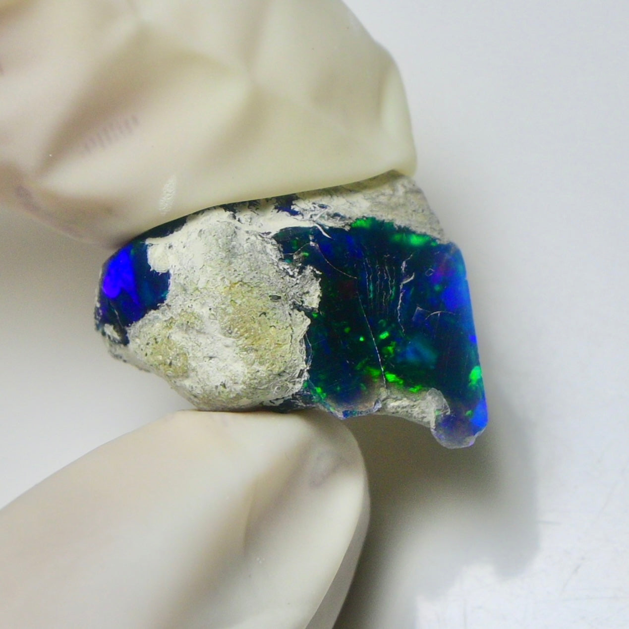 Blue Opal Rough 11.10  Carats | Natural Ethiopian Opal Rough - Ready for Cutting & Jewelry | AAA Grade Opal Raw