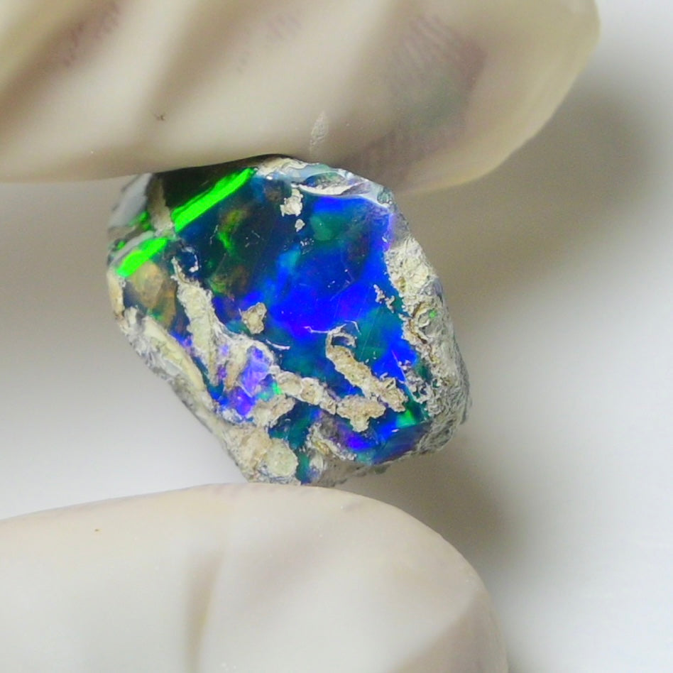 Blue Opal Rough 8.70 Carats | Natural Ethiopian Opal Rough - Ready for Cutting & Jewelry | AAA Grade Opal Raw