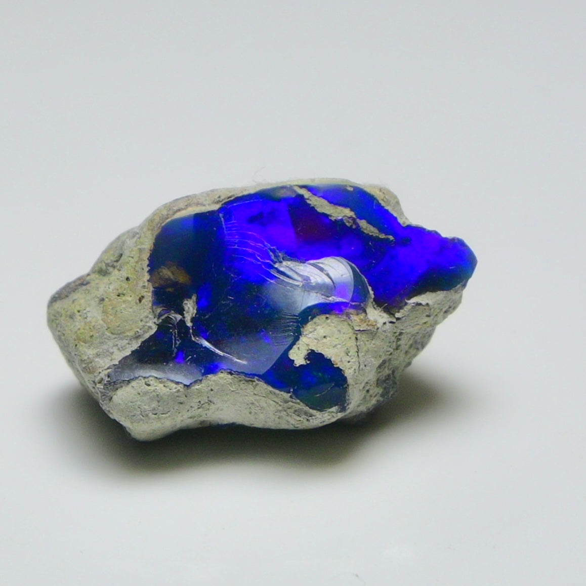 Blue Opal Rough 17.35  Carats | Natural Ethiopian Opal Rough - Ready for Cutting & Jewelry | AAA Grade Opal Raw