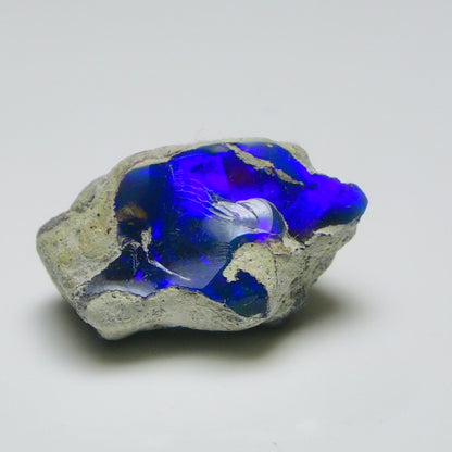 Blue Opal Rough 17.35  Carats | Natural Ethiopian Opal Rough - Ready for Cutting & Jewelry | AAA Grade Opal Raw