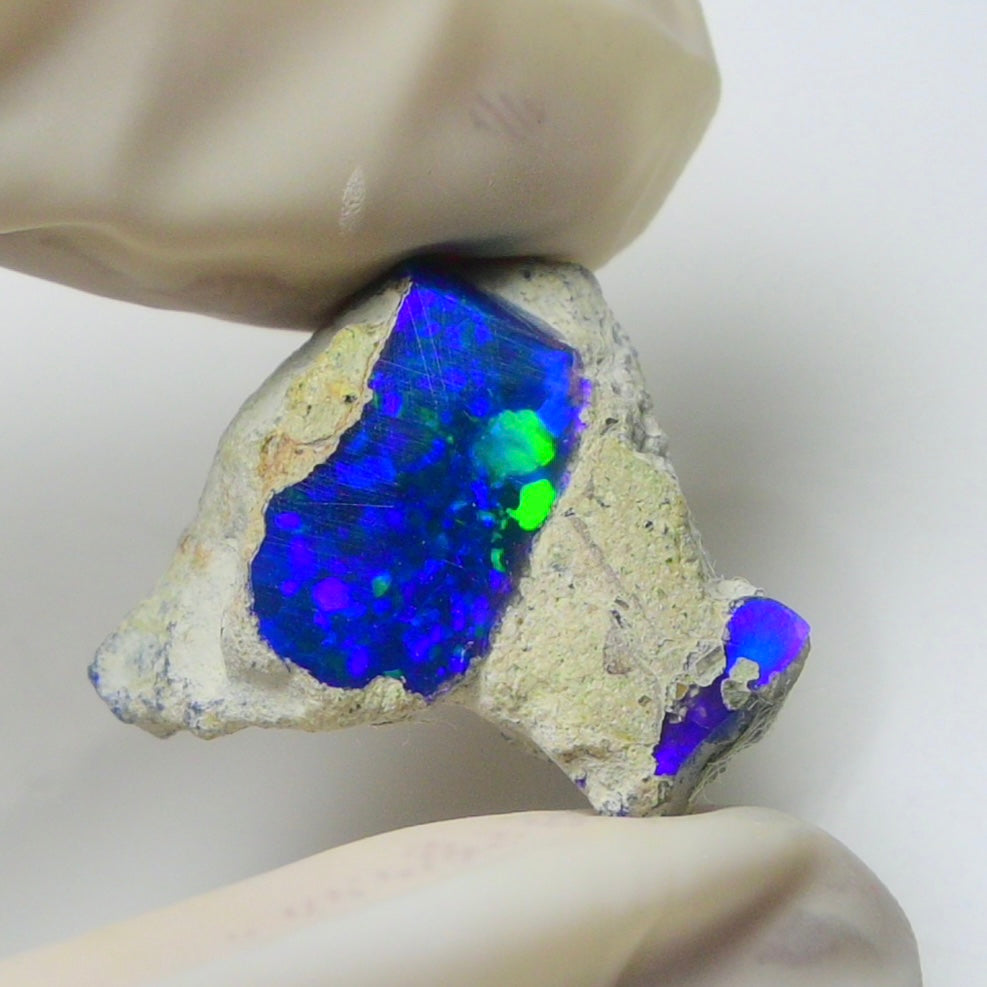Blue Opal Rough 10.00  Carats | Natural Ethiopian Opal Rough - Ready for Cutting & Jewelry | AAA Grade Opal Raw
