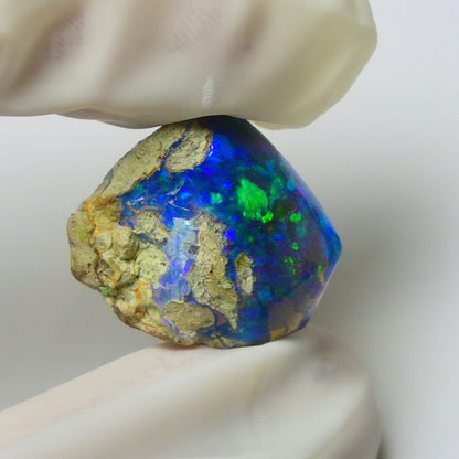Blue Opal Rough 9.05  Carats | Natural Ethiopian Opal Rough - Ready for Cutting & Jewelry | AAA Grade Opal Raw