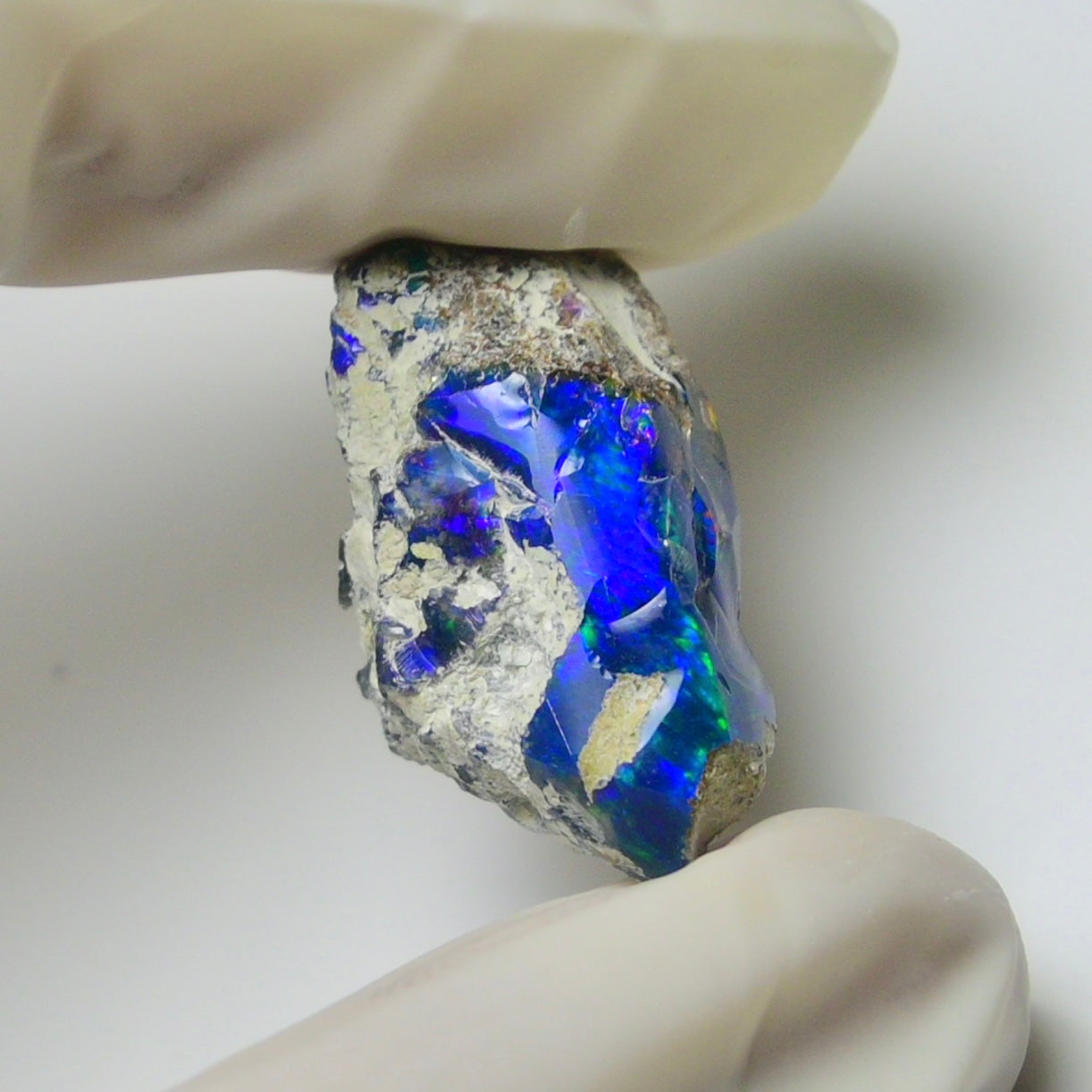 Blue Opal Rough 10.00  Carats | Natural Ethiopian Opal Rough - Ready for Cutting & Jewelry | AAA Grade Opal Raw