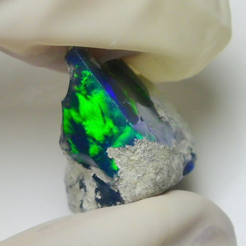 Blue Opal Rough 11.10  Carats | Natural Ethiopian Opal Rough - Ready for Cutting & Jewelry | AAA Grade Opal Raw