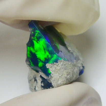 Blue Opal Rough 11.10  Carats | Natural Ethiopian Opal Rough - Ready for Cutting & Jewelry | AAA Grade Opal Raw