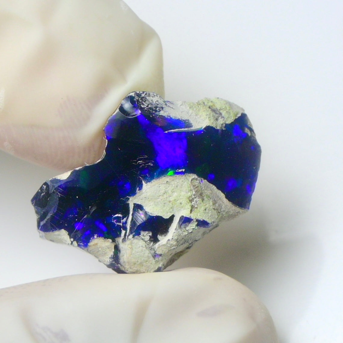 Blue Opal Rough 11.40  Carats | Natural Ethiopian Opal Rough - Ready for Cutting & Jewelry | AAA Grade Opal Raw