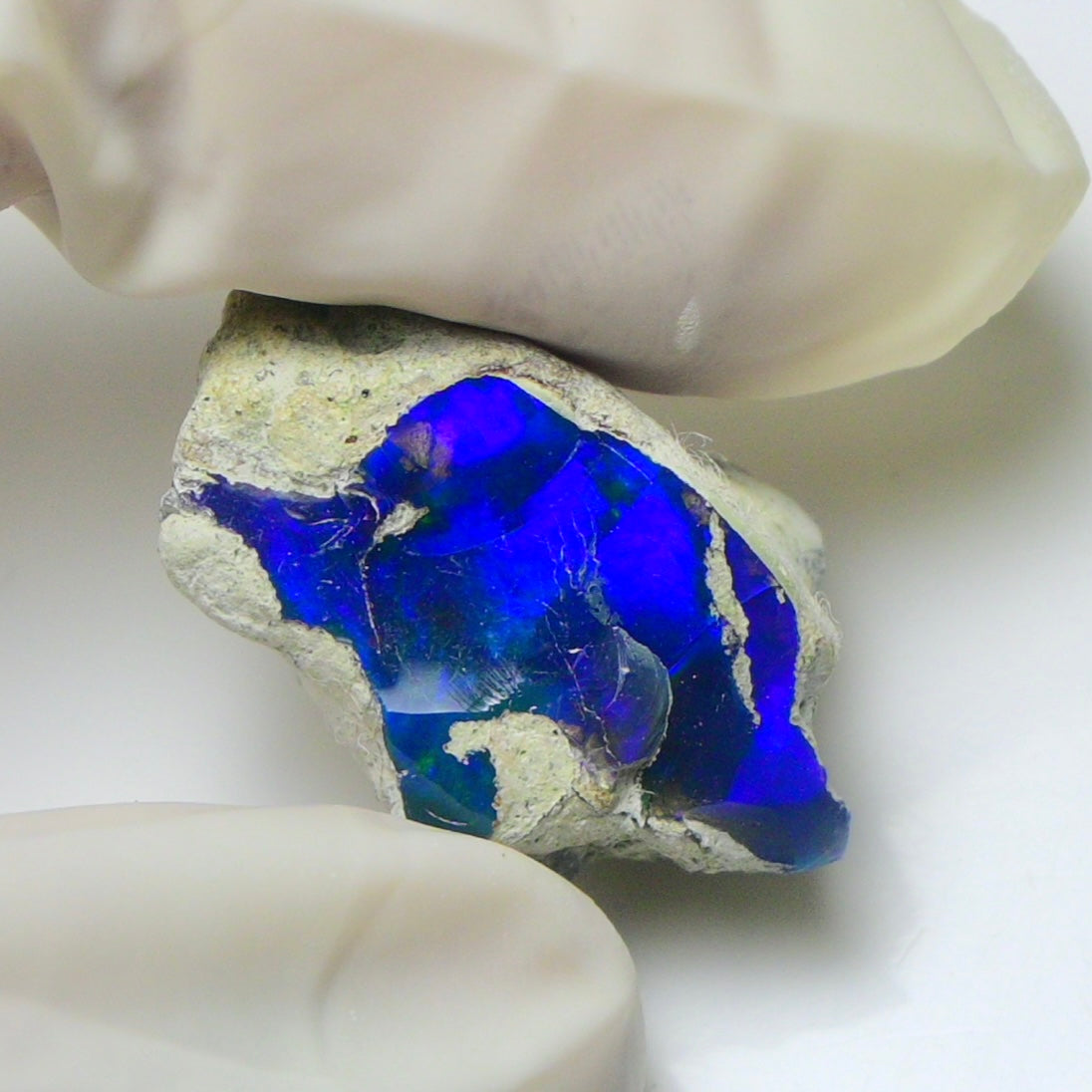 Blue Opal Rough 17.35  Carats | Natural Ethiopian Opal Rough - Ready for Cutting & Jewelry | AAA Grade Opal Raw