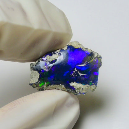 Blue Opal Rough 6.05 Carats | Natural Ethiopian Opal Rough - Ready for Cutting & Jewelry | AAA Grade Opal Raw
