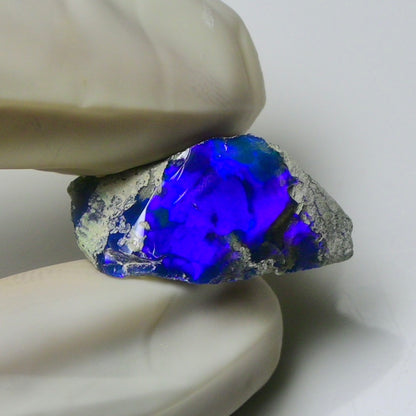 Blue Opal Rough 7.05 Carats | Natural Ethiopian Opal Rough - Ready for Cutting & Jewelry | AAA Grade Opal Raw