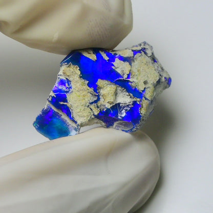 Blue Opal Rough 8.10 Carats | Natural Ethiopian Opal Rough - Ready for Cutting & Jewelry | AAA Grade Opal Raw