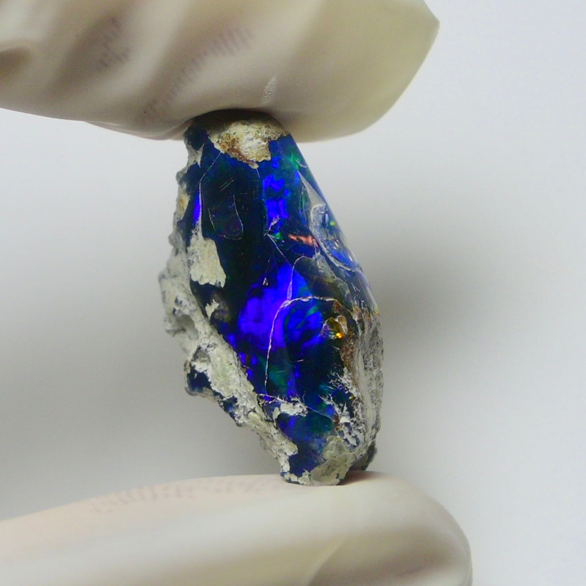 Blue Opal Rough 10.00  Carats | Natural Ethiopian Opal Rough - Ready for Cutting & Jewelry | AAA Grade Opal Raw