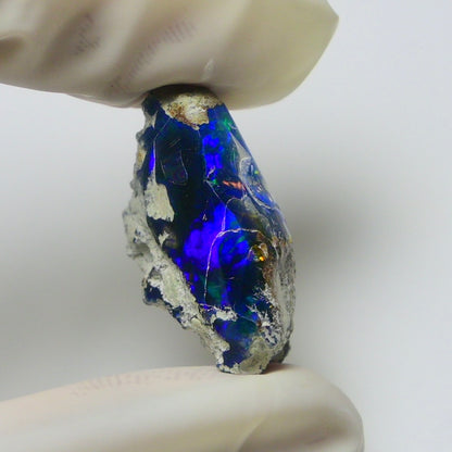 Blue Opal Rough 10.00  Carats | Natural Ethiopian Opal Rough - Ready for Cutting & Jewelry | AAA Grade Opal Raw