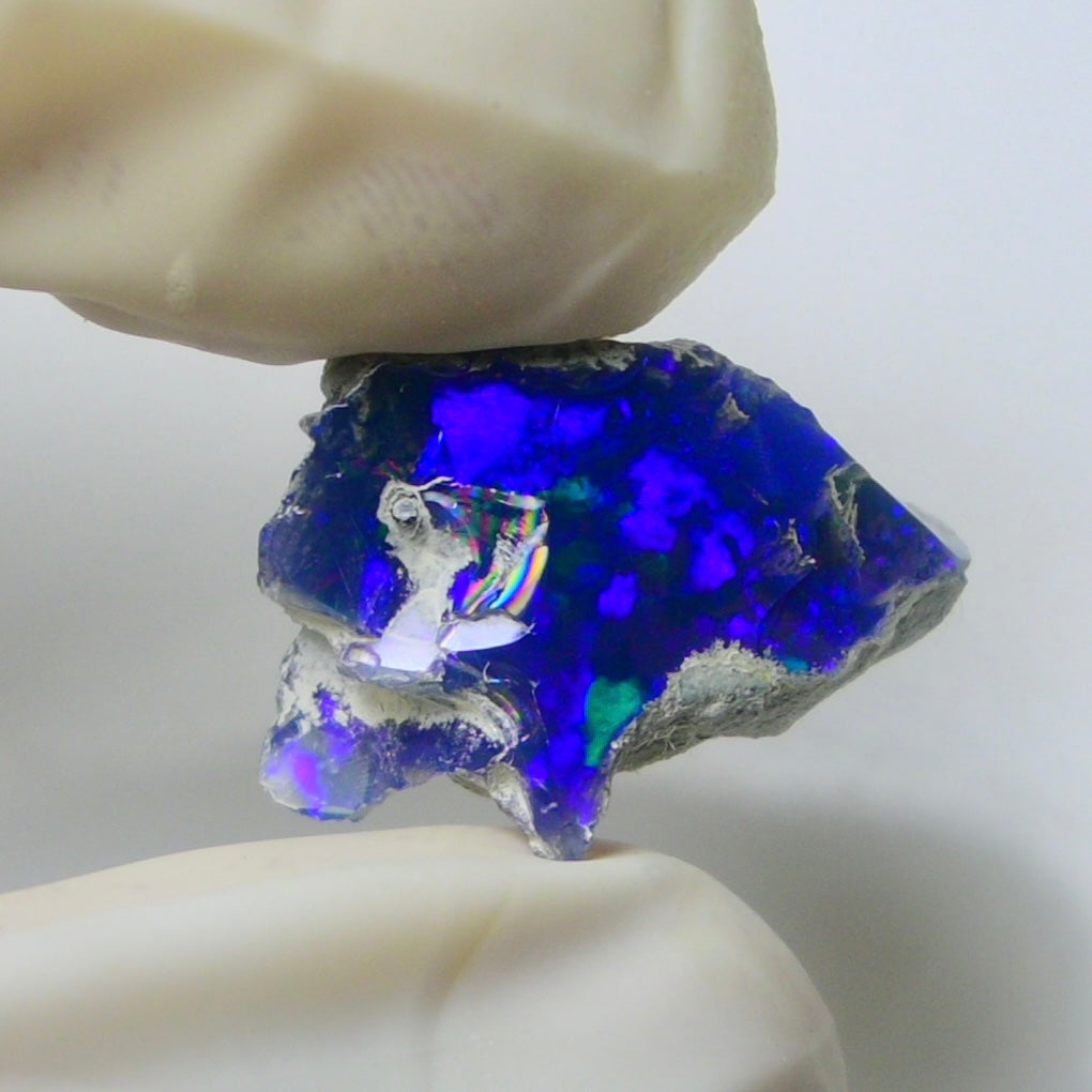 Blue Opal Rough 5.25 Carats | Natural Ethiopian Opal Rough - Ready for Cutting & Jewelry | AAA Grade Opal Raw