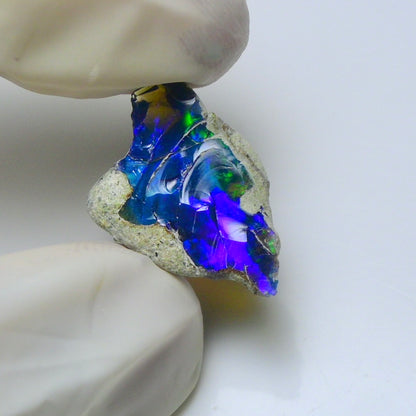 Blue Opal Rough 7.55 Carats | Natural Ethiopian Opal Rough - Ready for Cutting & Jewelry | AAA Grade Opal Raw