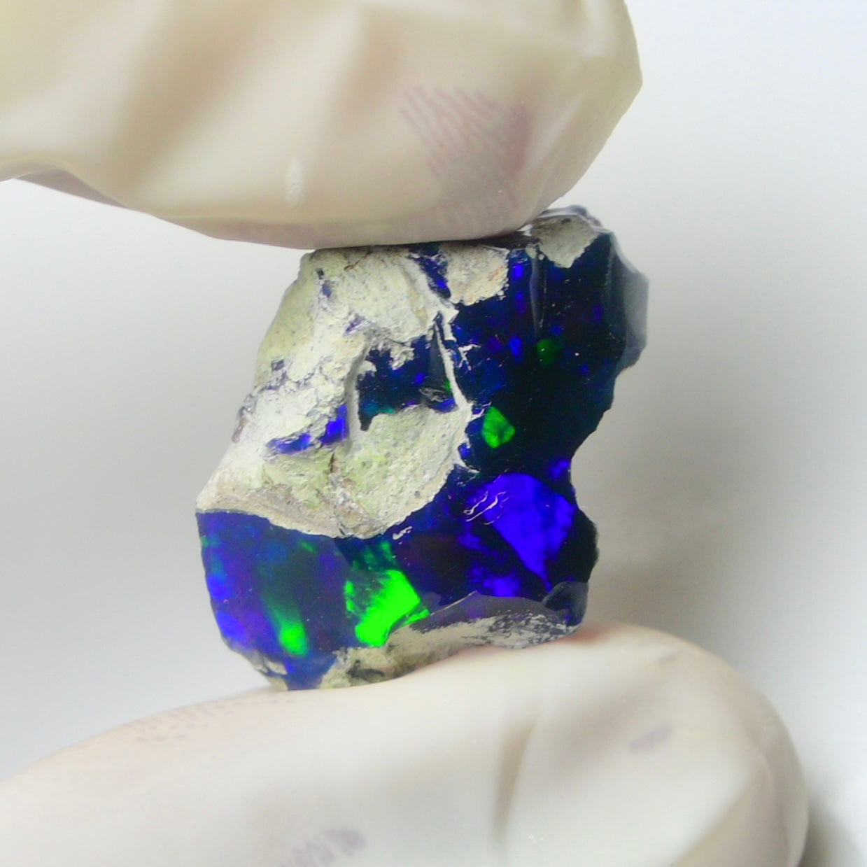 Blue Opal Rough 11.40  Carats | Natural Ethiopian Opal Rough - Ready for Cutting & Jewelry | AAA Grade Opal Raw