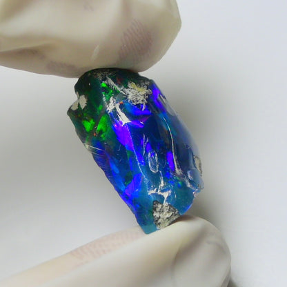 Blue Opal Rough 10.60  Carats | Natural Ethiopian Opal Rough - Ready for Cutting & Jewelry | AAA Grade Opal Raw