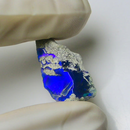 Blue Opal Rough 7.05 Carats | Natural Ethiopian Opal Rough - Ready for Cutting & Jewelry | AAA Grade Opal Raw