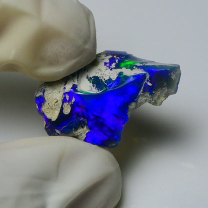 Blue Opal Rough 8.10 Carats | Natural Ethiopian Opal Rough - Ready for Cutting & Jewelry | AAA Grade Opal Raw