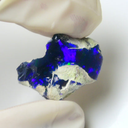 Blue Opal Rough 11.40  Carats | Natural Ethiopian Opal Rough - Ready for Cutting & Jewelry | AAA Grade Opal Raw