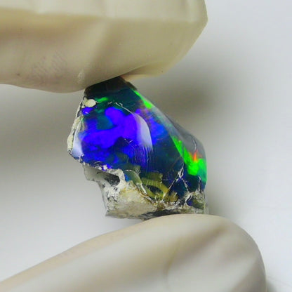 Blue Opal Rough 6.35 Carats | Natural Ethiopian Opal Rough - Ready for Cutting & Jewelry | AAA Grade Opal Raw