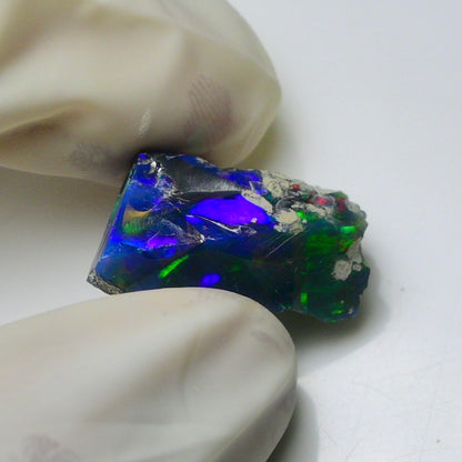 Blue Opal Rough 10.60  Carats | Natural Ethiopian Opal Rough - Ready for Cutting & Jewelry | AAA Grade Opal Raw