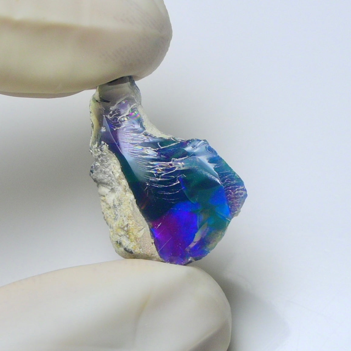 Blue Opal Rough 6.85 Carats | Natural Ethiopian Opal Rough - Ready for Cutting & Jewelry | AAA Grade Opal Raw