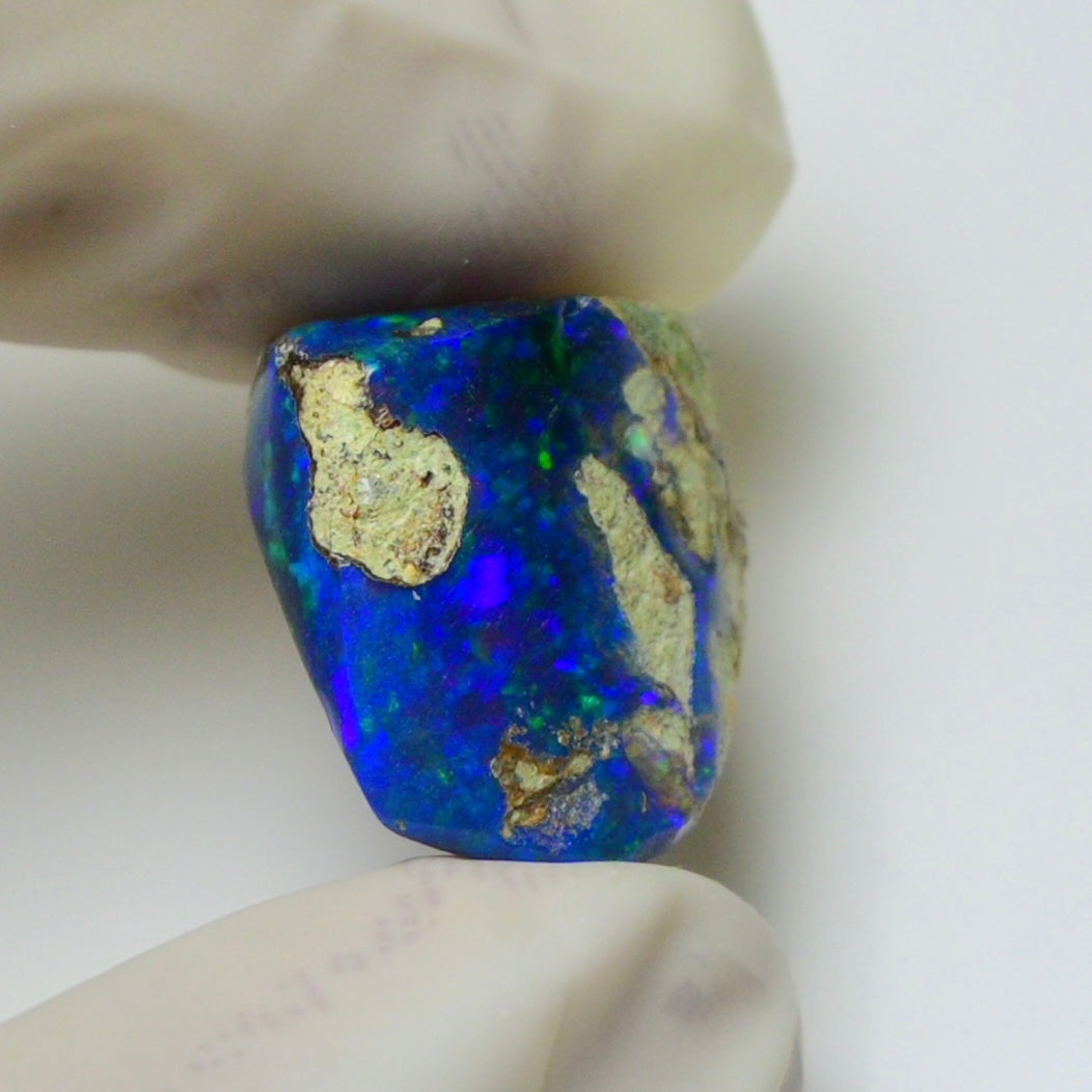 Blue Opal Rough 9.05  Carats | Natural Ethiopian Opal Rough - Ready for Cutting & Jewelry | AAA Grade Opal Raw