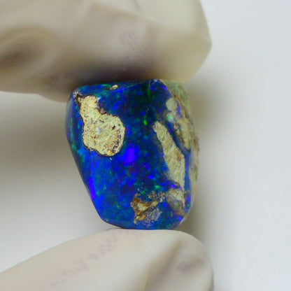 Blue Opal Rough 9.05  Carats | Natural Ethiopian Opal Rough - Ready for Cutting & Jewelry | AAA Grade Opal Raw