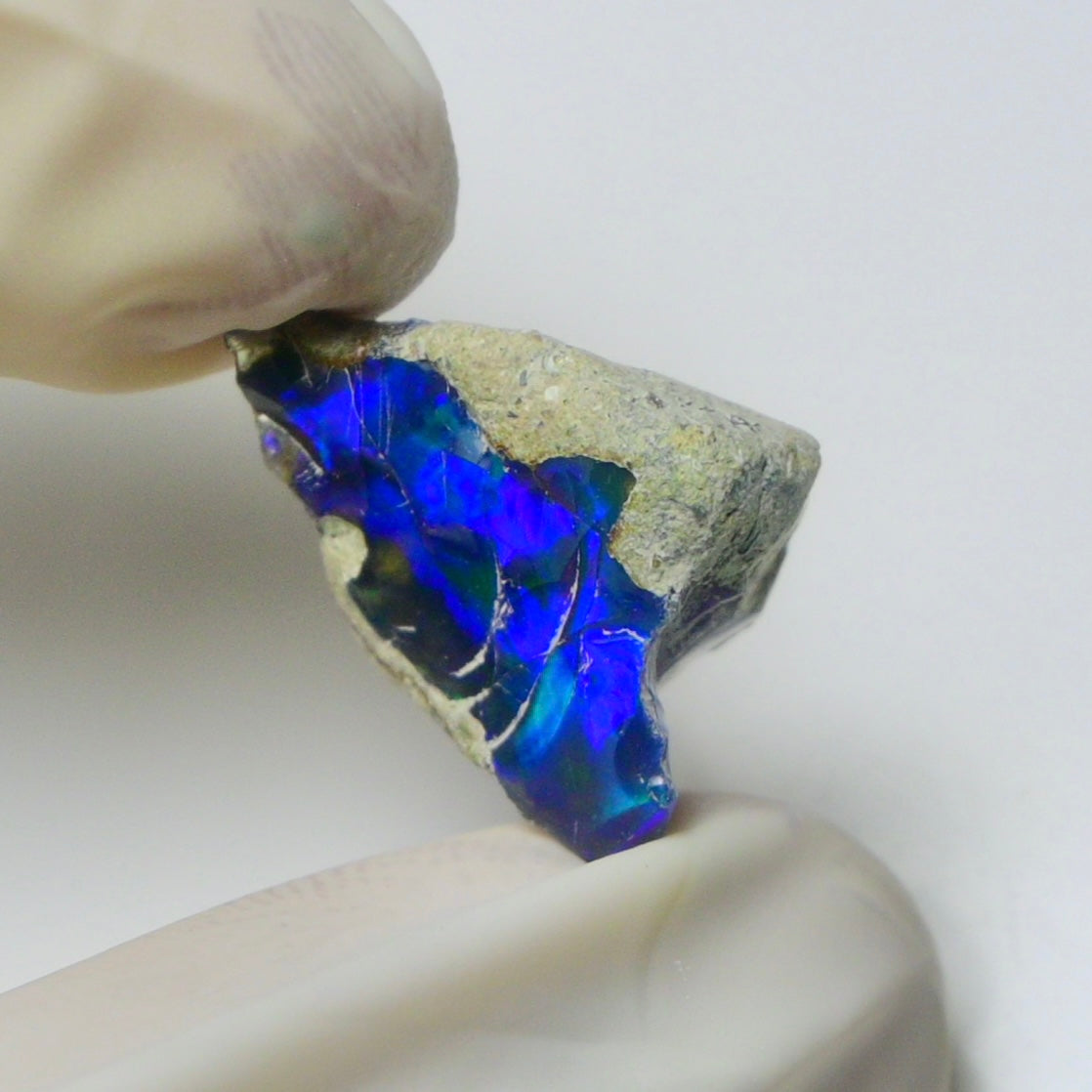 Blue Opal Rough 7.55 Carats | Natural Ethiopian Opal Rough - Ready for Cutting & Jewelry | AAA Grade Opal Raw