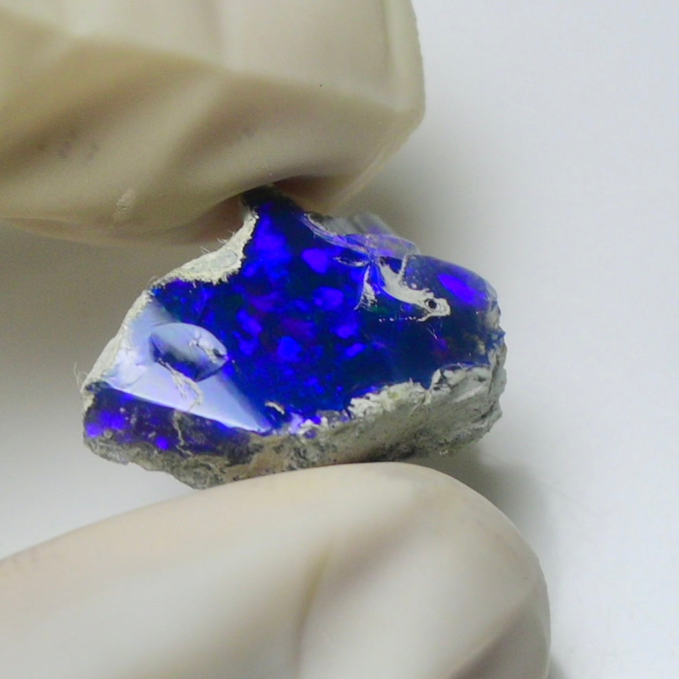 Blue Opal Rough 5.25 Carats | Natural Ethiopian Opal Rough - Ready for Cutting & Jewelry | AAA Grade Opal Raw