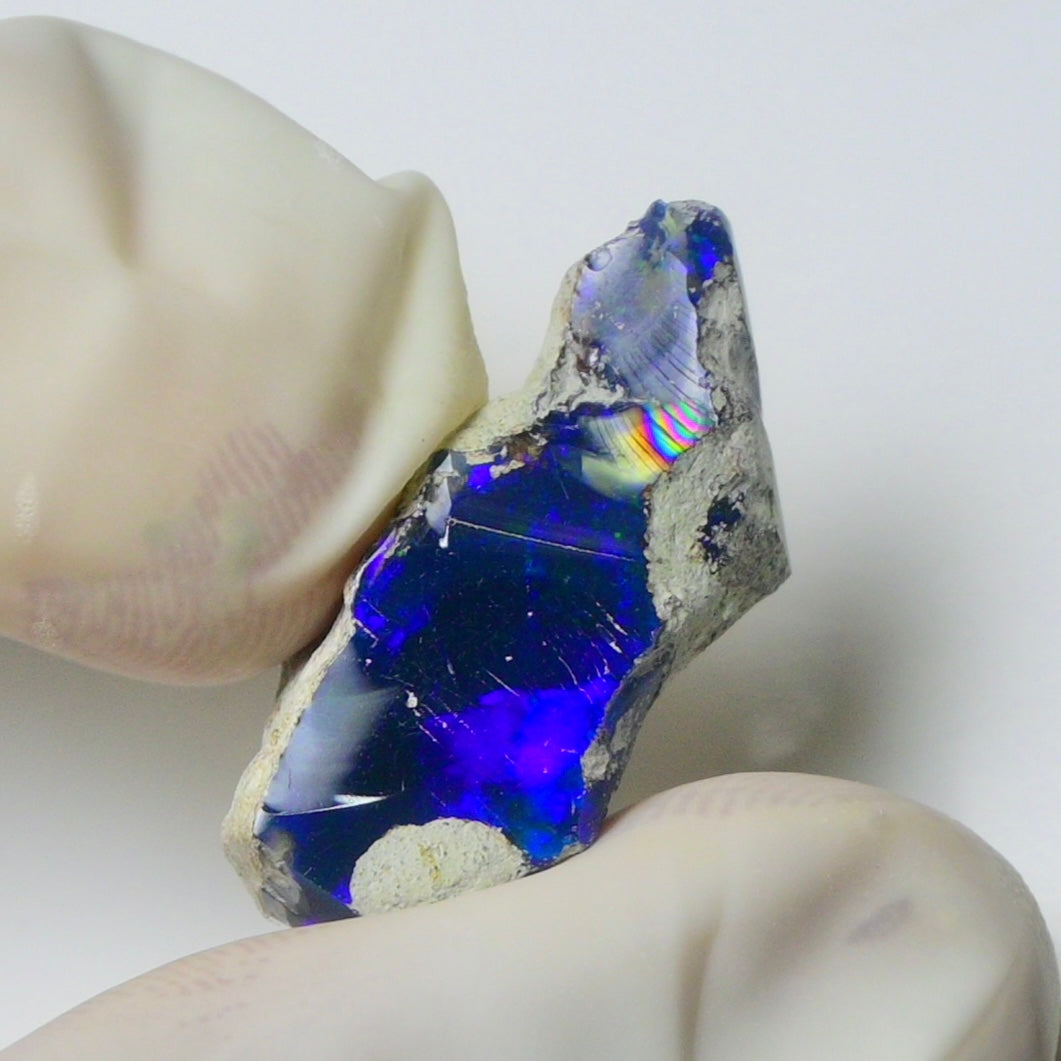 Blue Opal Rough 8.60 Carats | Natural Ethiopian Opal Rough - Ready for Cutting & Jewelry | AAA Grade Opal Raw
