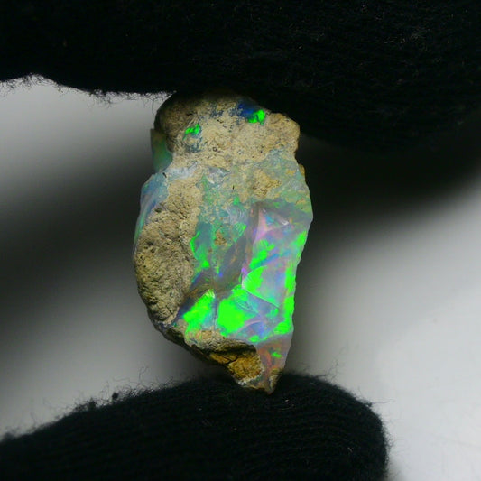 White Opal 18.90 Carats | Natural White Ethiopian Opal Rough - Ready for Cutting & Jewelry!