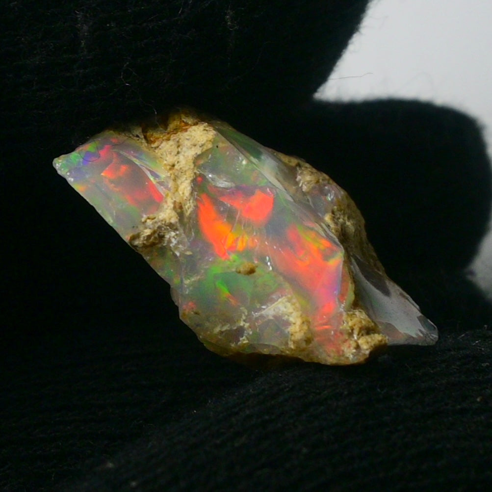 White Opal 12.35 Carats | Natural White Ethiopian Opal Rough - Ready for Cutting & Jewelry!