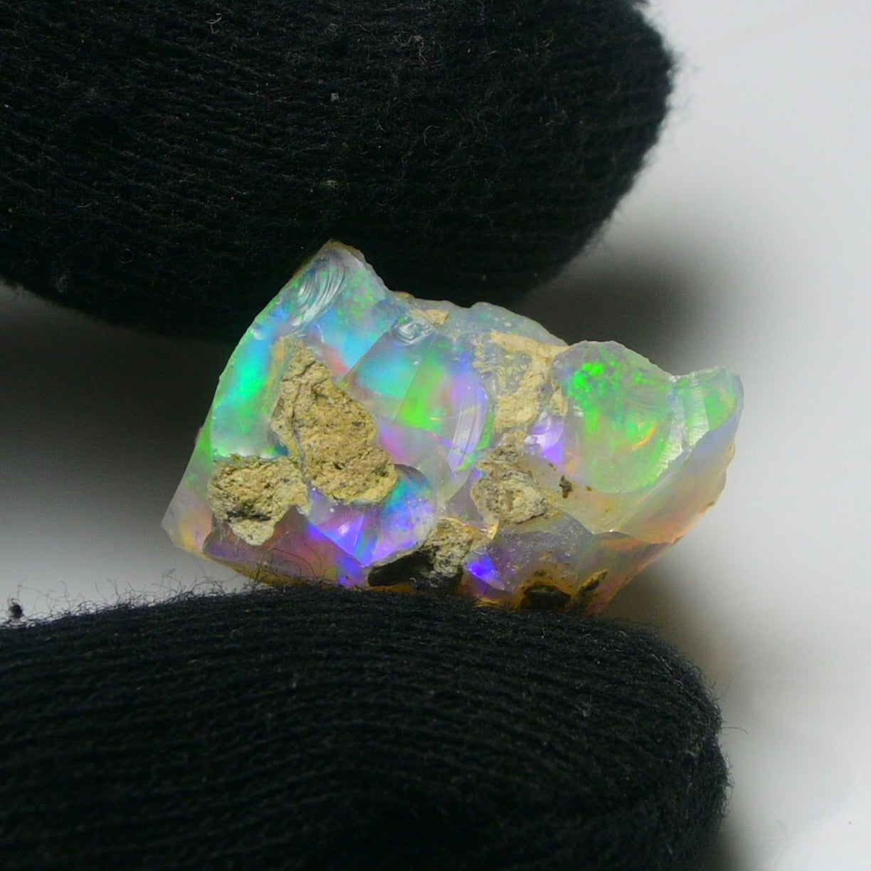 White Opal 18.95 Carats | Natural White Ethiopian Opal Rough - Ready for Cutting & Jewelry!