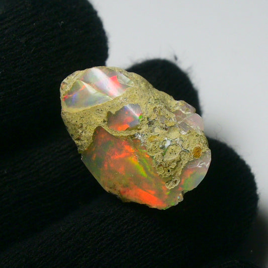 White Opal 18.40 Carats | Natural White Ethiopian Opal Rough - Ready for Cutting & Jewelry!