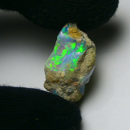 White Opal 18.90 Carats | Natural White Ethiopian Opal Rough - Ready for Cutting & Jewelry!