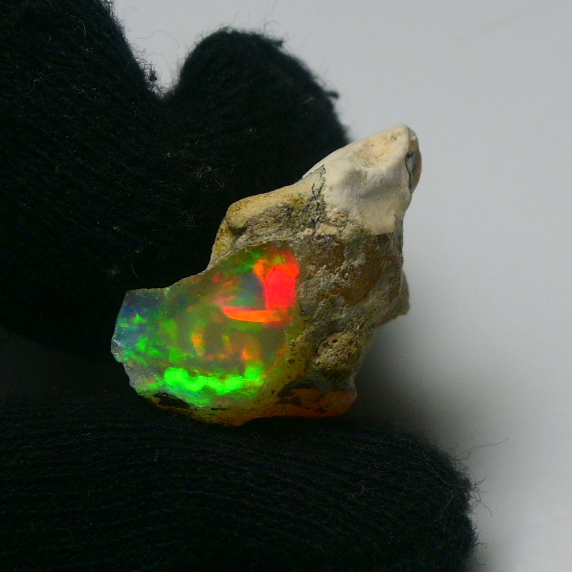 White Opal 15.75 Carats | Natural White Ethiopian Opal Rough - Ready for Cutting & Jewelry!