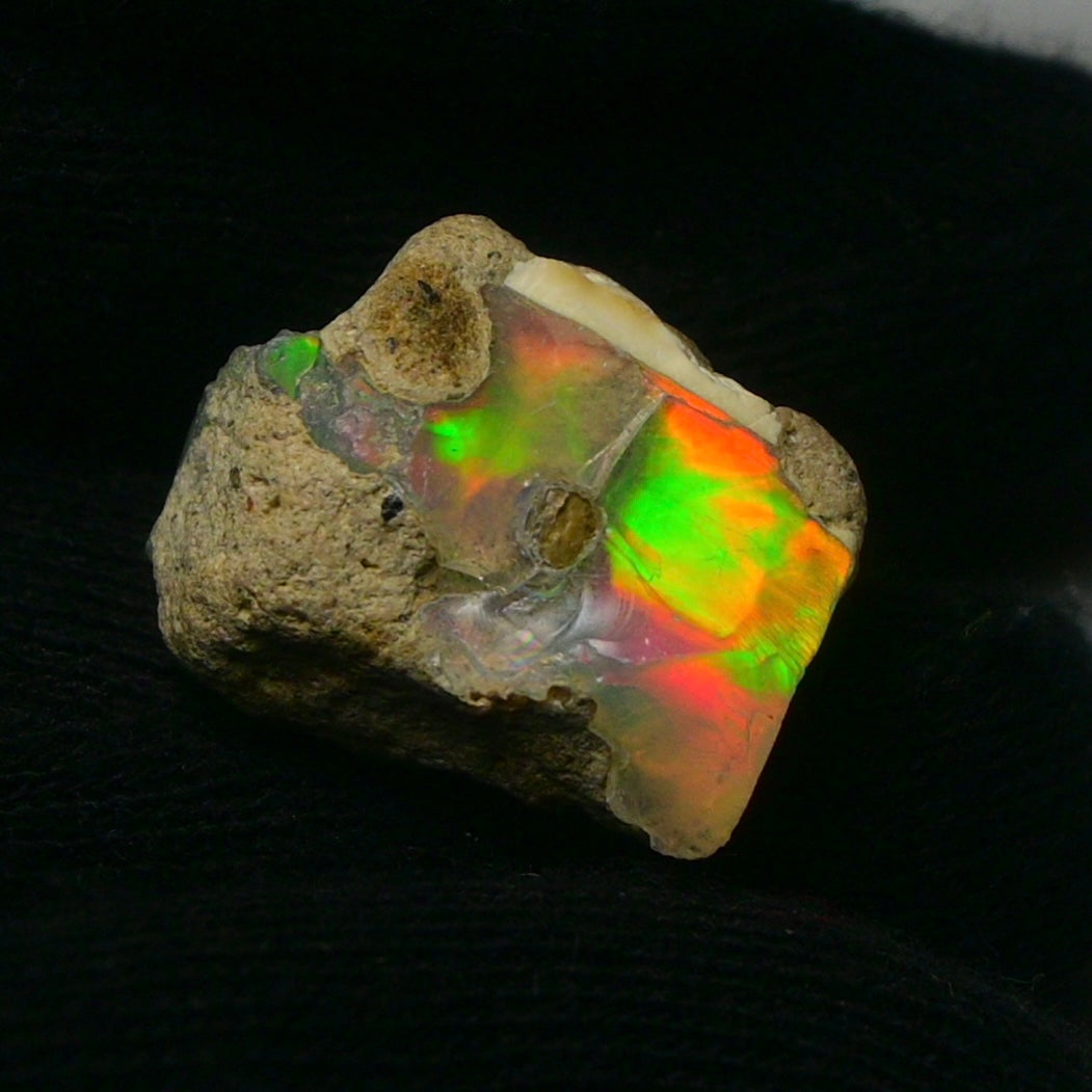 White Opal 14.45 Carats | Natural White Ethiopian Opal Rough - Ready for Cutting & Jewelry!