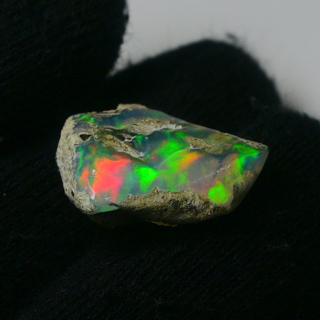 White Opal 13.10 Carats | Natural White Ethiopian Opal Rough - Ready for Cutting & Jewelry!