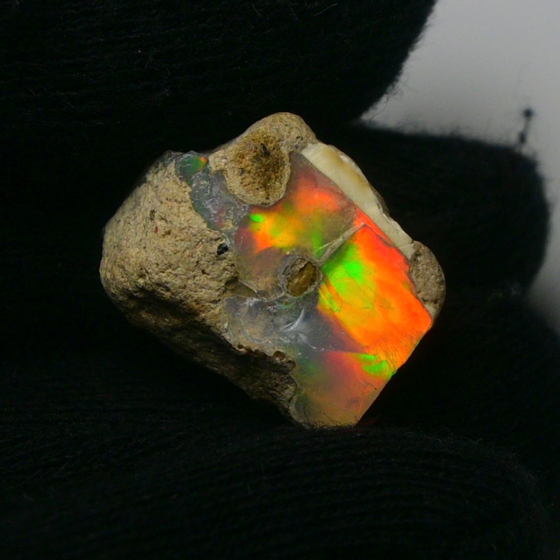 White Opal 14.45 Carats | Natural White Ethiopian Opal Rough - Ready for Cutting & Jewelry!