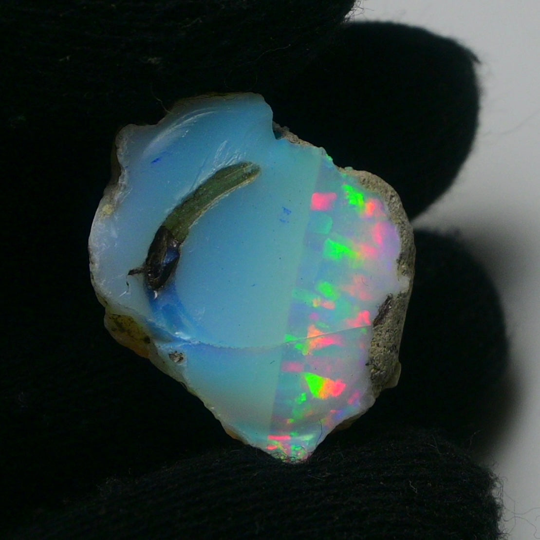 White Opal 20.00 Carats | Natural White Ethiopian Opal Rough - Ready for Cutting & Jewelry!